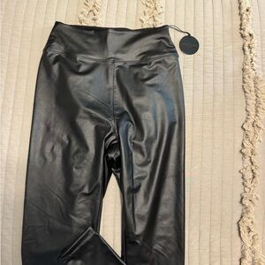 Aerie Black Faux Leather Leggings